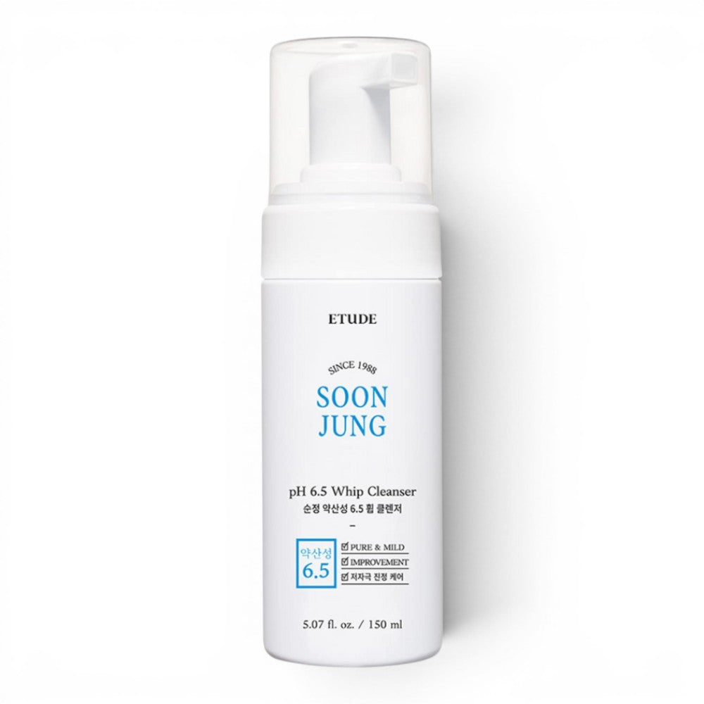 ETUDE - Soon Jung pH 6.5 Whip Cleanser - veido prausiamosios putos