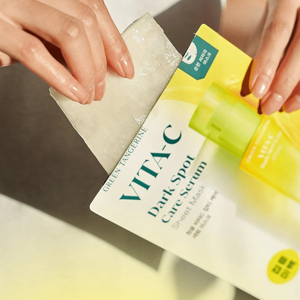 Goodal Green Vita C Dark Spot CTangerine are Serum Mask- veido kaukė