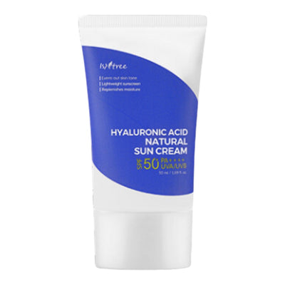 ISNTREE Hyaluronic Acid Natural Sun Cream - mineralinė apsauga nuo saulės (SPF)