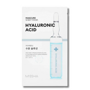 MISSHA Mascure Hydro Hyaluronic Sheet Mask - lakštinė kaukė su hialurono rūgštimi