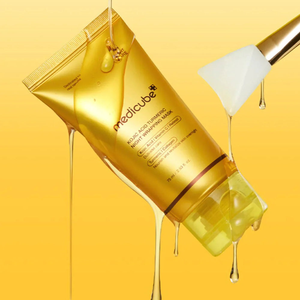 Medicube - Kojic Acid Turmeric Night Wrapping Mask - veido kaukė
