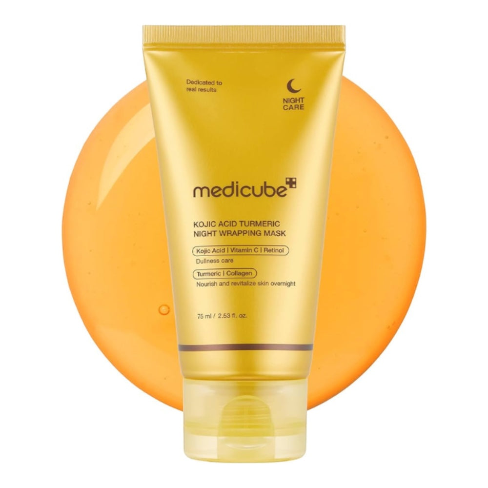 Medicube - Kojic Acid Turmeric Night Wrapping Mask - veido kaukė