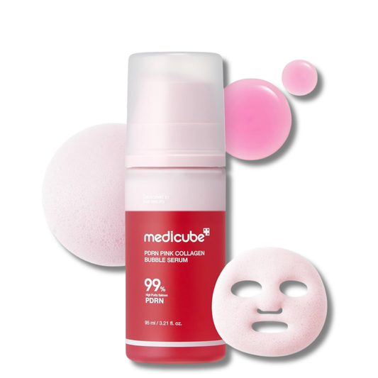 Medicube - PDRN Pink Collagen Bubble Serum - serumas