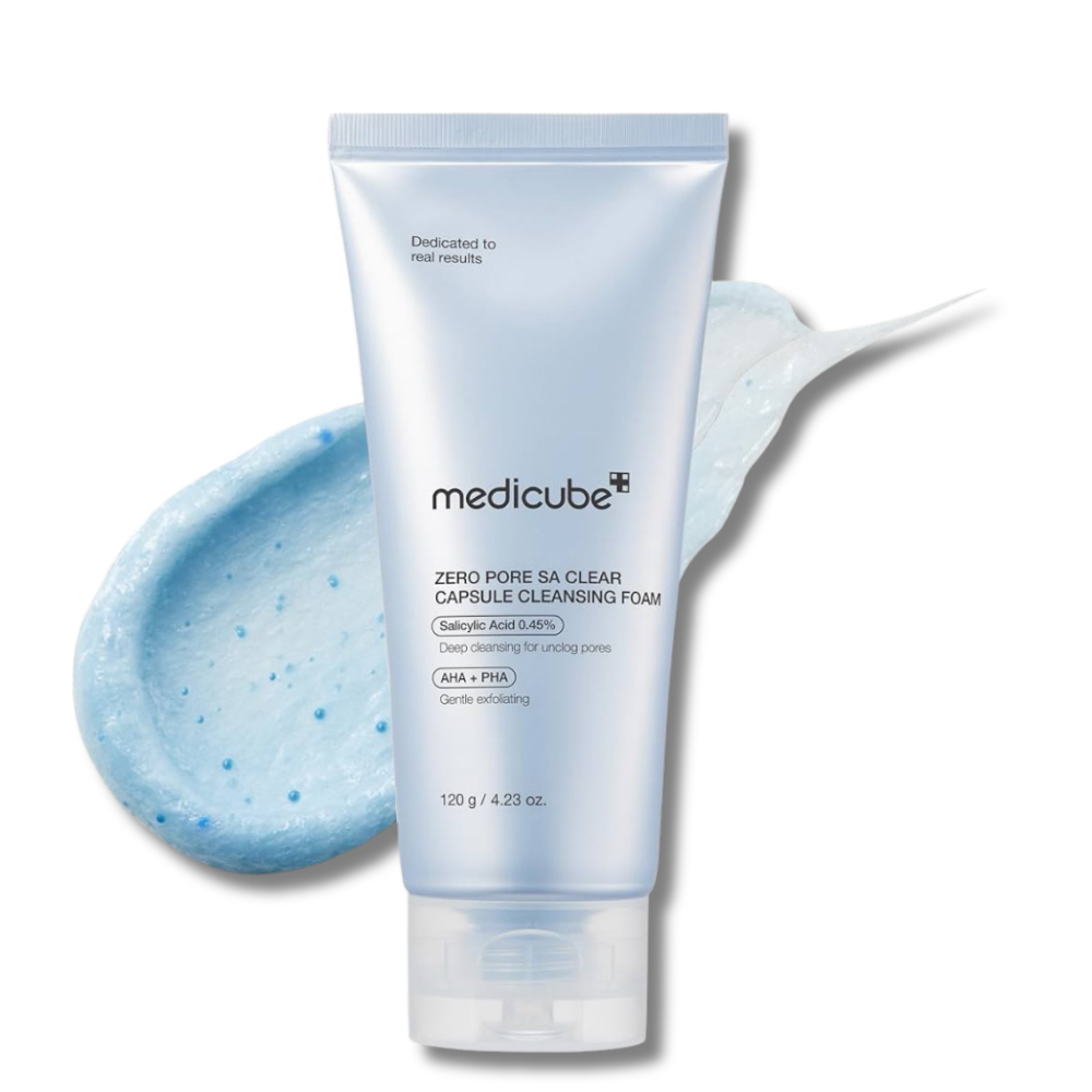 Medicube - Zero Pore SA Clear Capsule Cleansing Foam - veido prausiklis