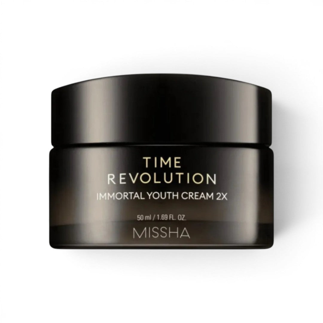 Missha Time Revolution Immortal Youth Cream 2X - intesyvaus poveikio senėjimą lėtinantis kremas
