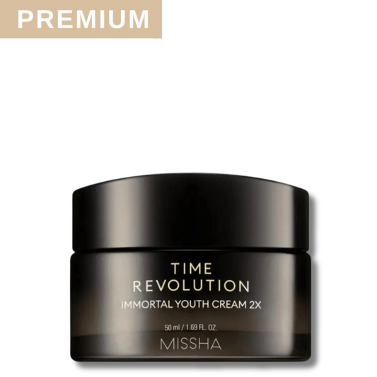 Missha Time Revolution Immortal Youth Cream 2X - intesyvaus poveikio senėjimą lėtinantis kremas