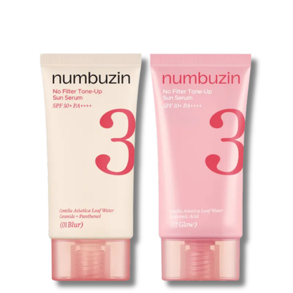 Numbuzin - No.3 No Filter Tone-Up Sun Serum - SPF su atspalviu