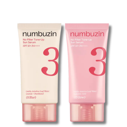 Numbuzin - No.3 No Filter Tone-Up Sun Serum - SPF su atspalviu