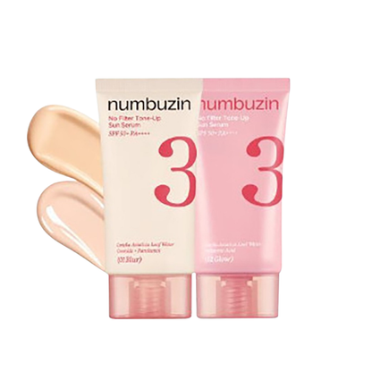Numbuzin - No.3 No Filter Tone-Up Sun Serum - SPF su atspalviu
