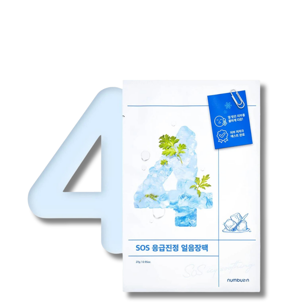 Numbuzin No.4 Icy Soothing Sheet Mask - lakštinė veido kaukė