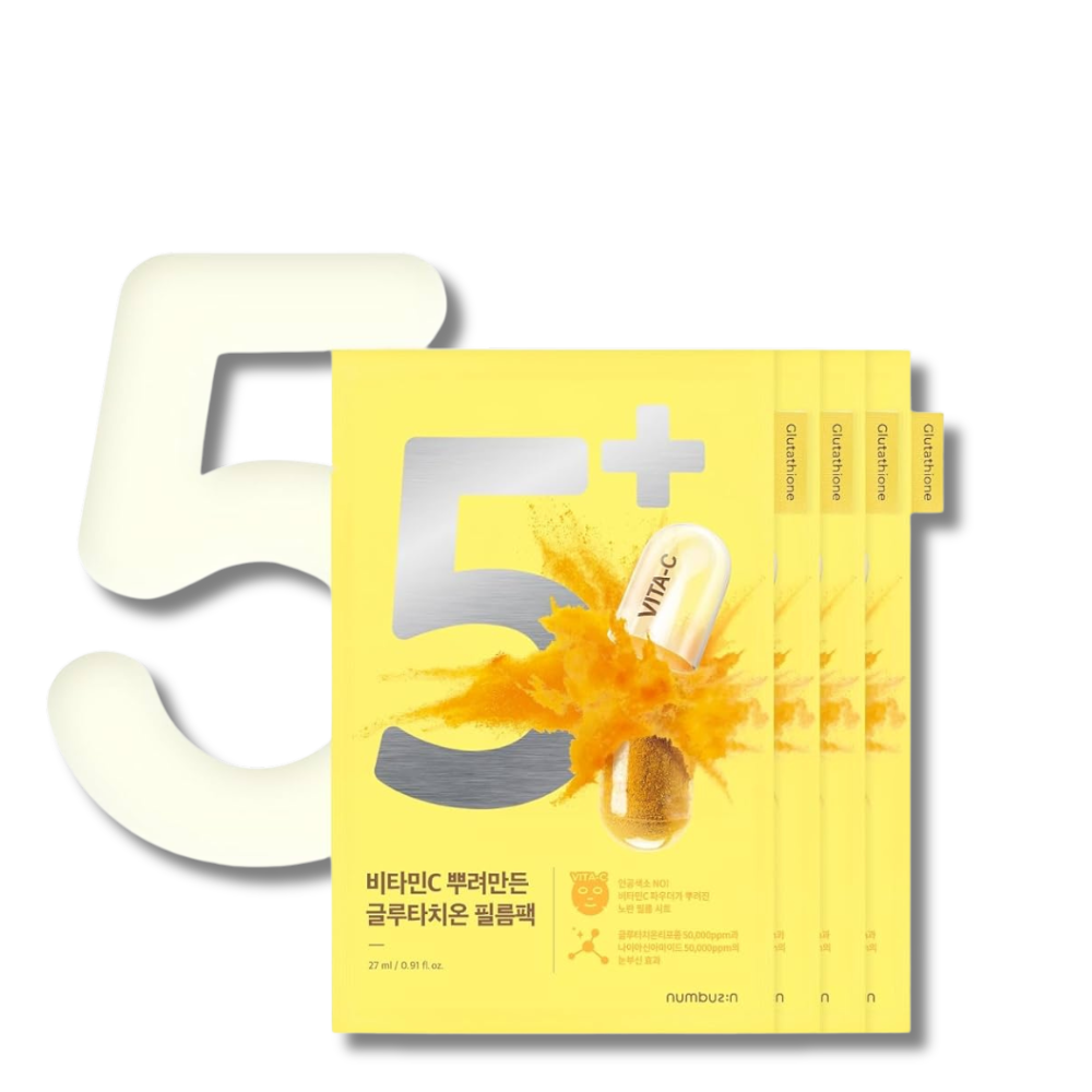 Numbuzin No.5 Vitamin Spotlight Sheet Mask - lakštinė veido kaukė