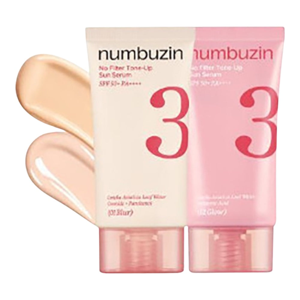 Numbuzin - No.3 No Filter Tone-Up Sun Serum - SPF su atspalviu