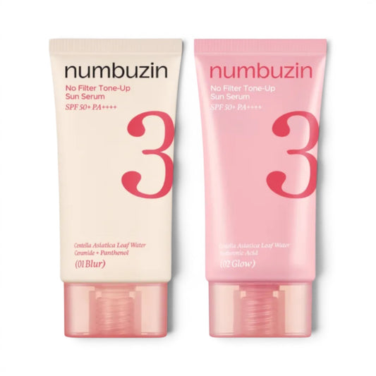 Numbuzin - No.3 No Filter Tone-Up Sun Serum - SPF su atspalviu