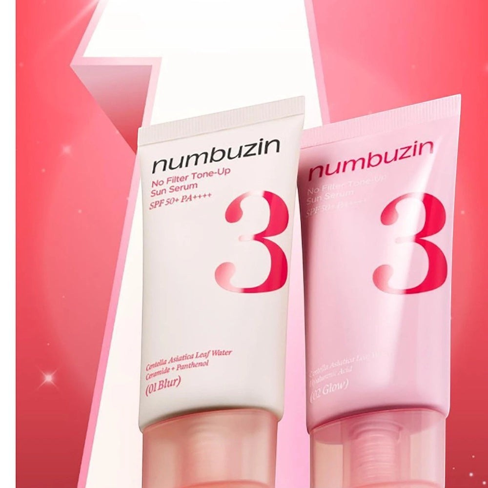 Numbuzin - No.3 No Filter Tone-Up Sun Serum - SPF su atspalviu