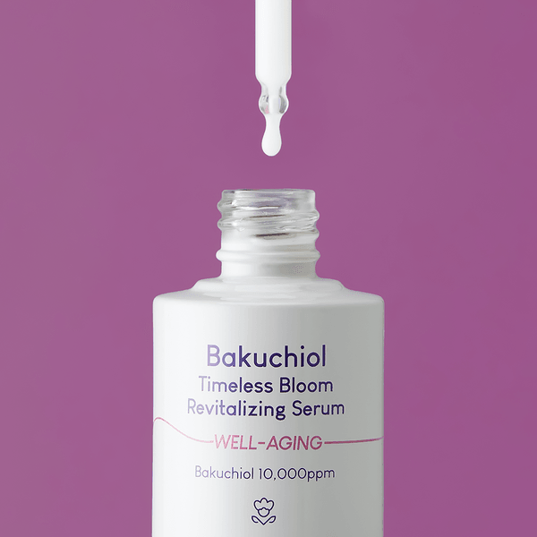 Bakuchiol Timeless Bloom Revitalizing Serum - jauninatis bakučiolio serumas - bareskin.lt