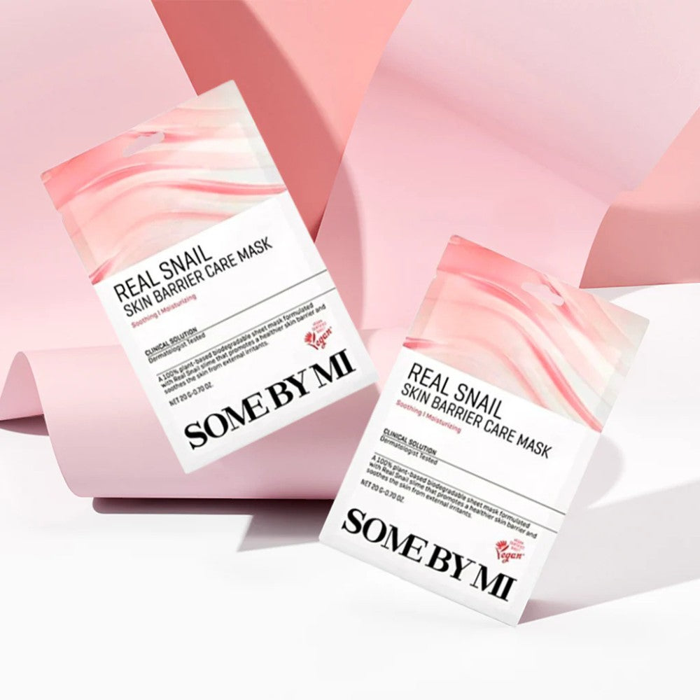 SOME BY MI - Real Snail Skin Barrier Care Mask - veido kaukė