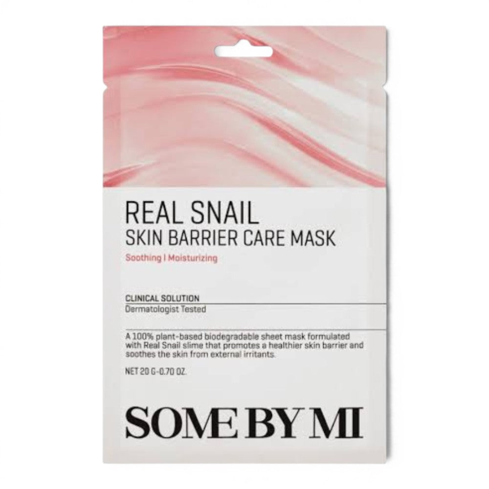 SOME BY MI - Real Snail Skin Barrier Care Mask - veido kaukė