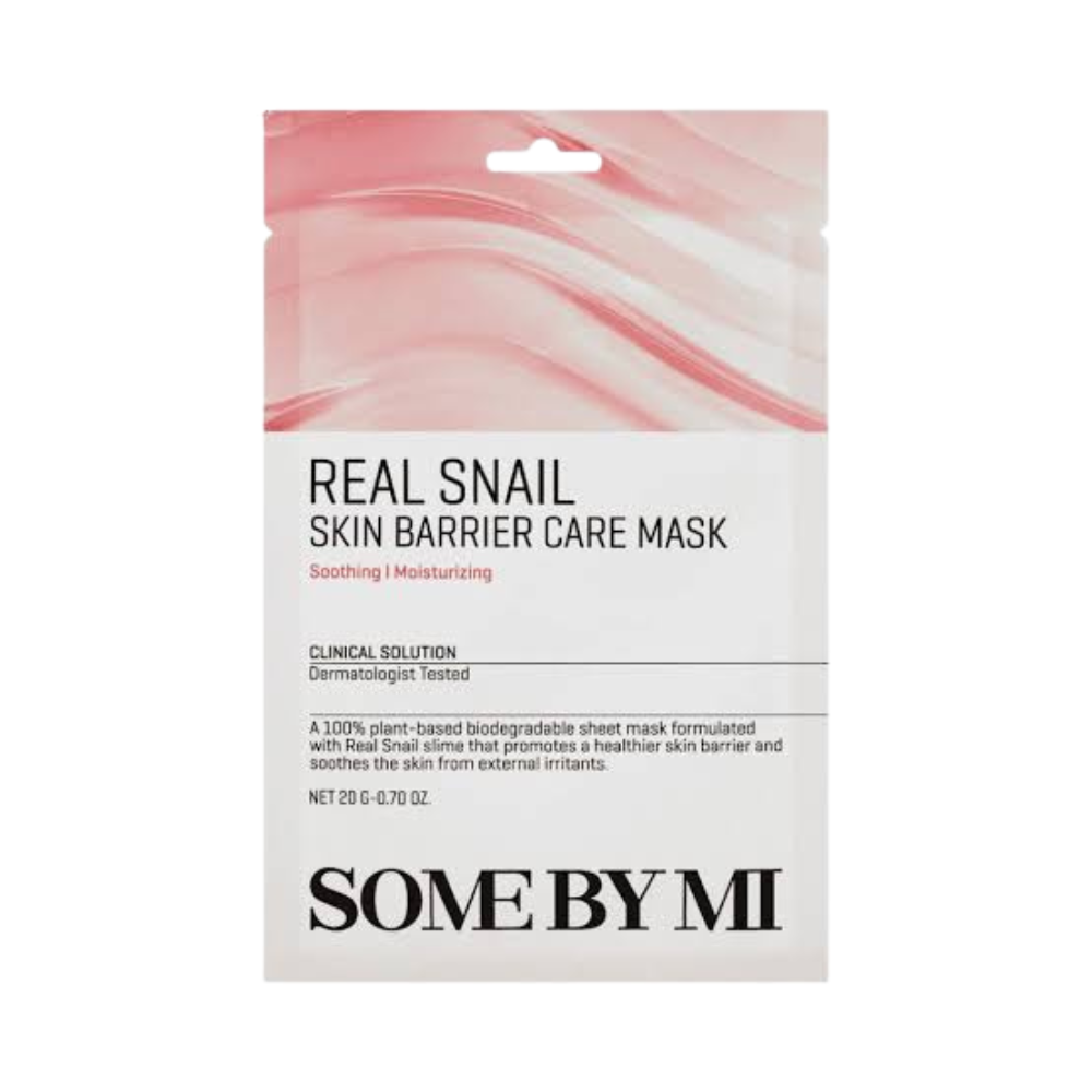 SOME BY MI - Real Snail Skin Barrier Care Mask - veido kaukė