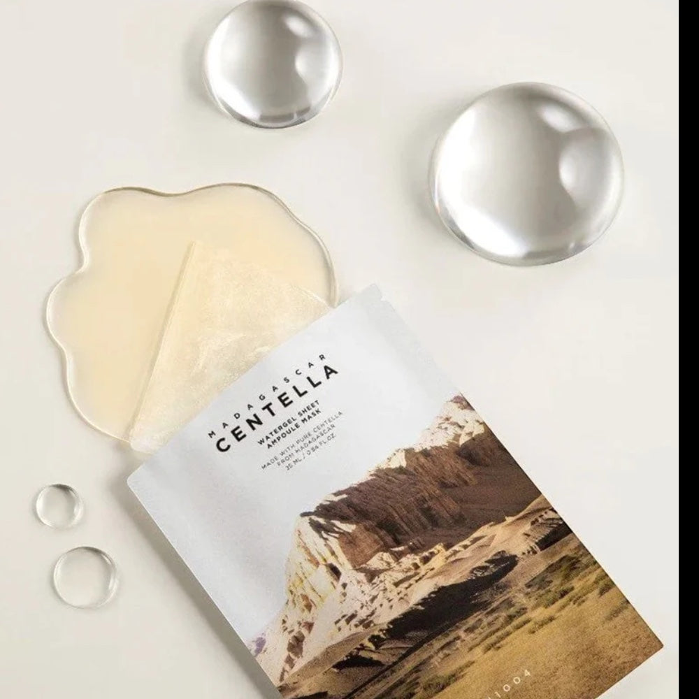 SKIN1004 Madagascar Centella Watergel Sheet Ampoule Mask - veido kaukė