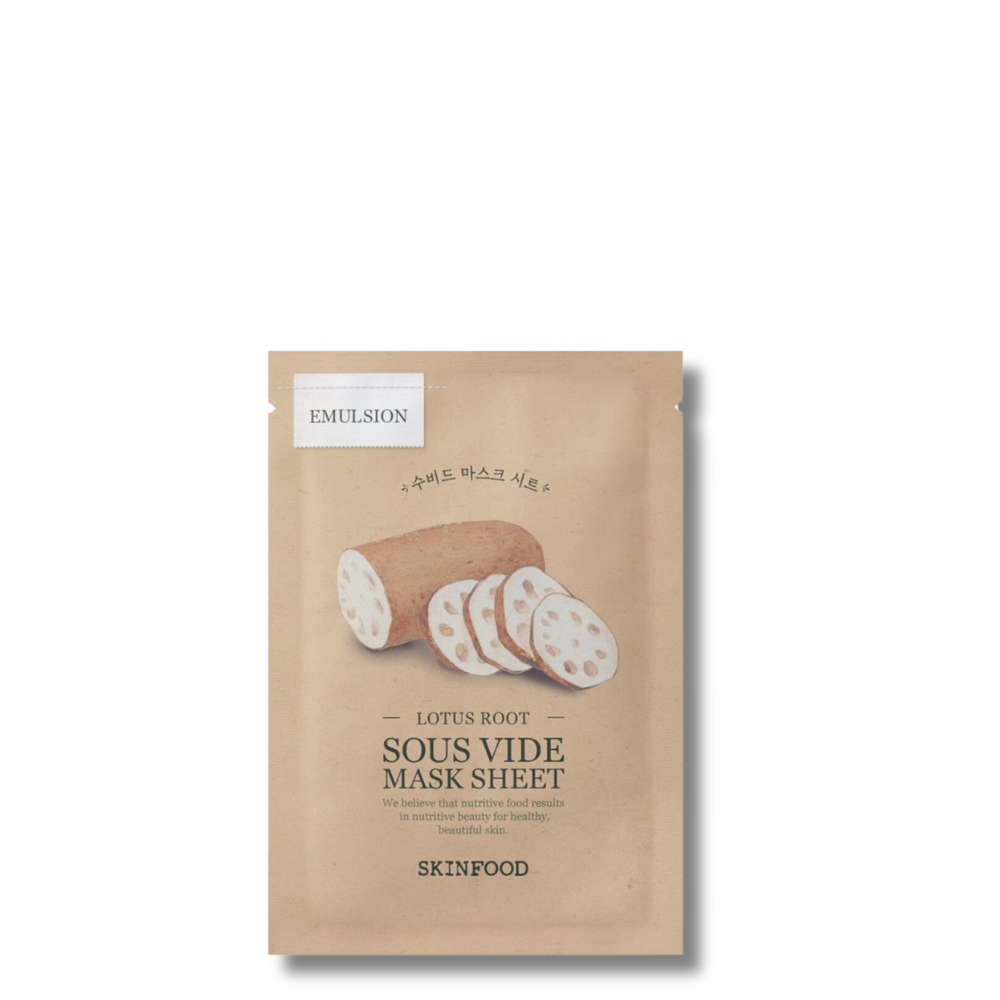 Skinfood Sous Vide Mask Sheet lotus root - lakštinė veido kaukė