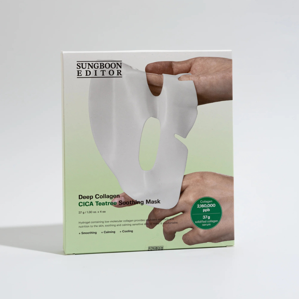 Sungboon Editor - Deep Collagen  CICA Teatree Soothing Mask - veido kaukė