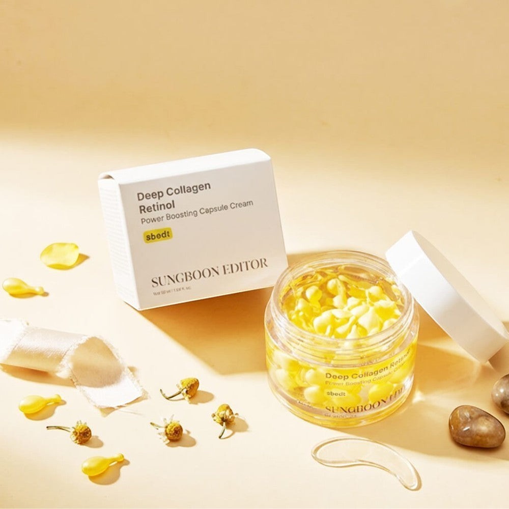 Sungboon Editor - Deep Collagen Retinol Power Boosting Capsule Cream - veido kremas