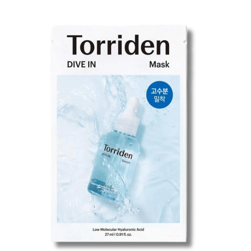 Torriden DIVE-IN Low Molecule Hyaluronic Acid Mask - lakštinė kaukė su hialurono rūgštimi