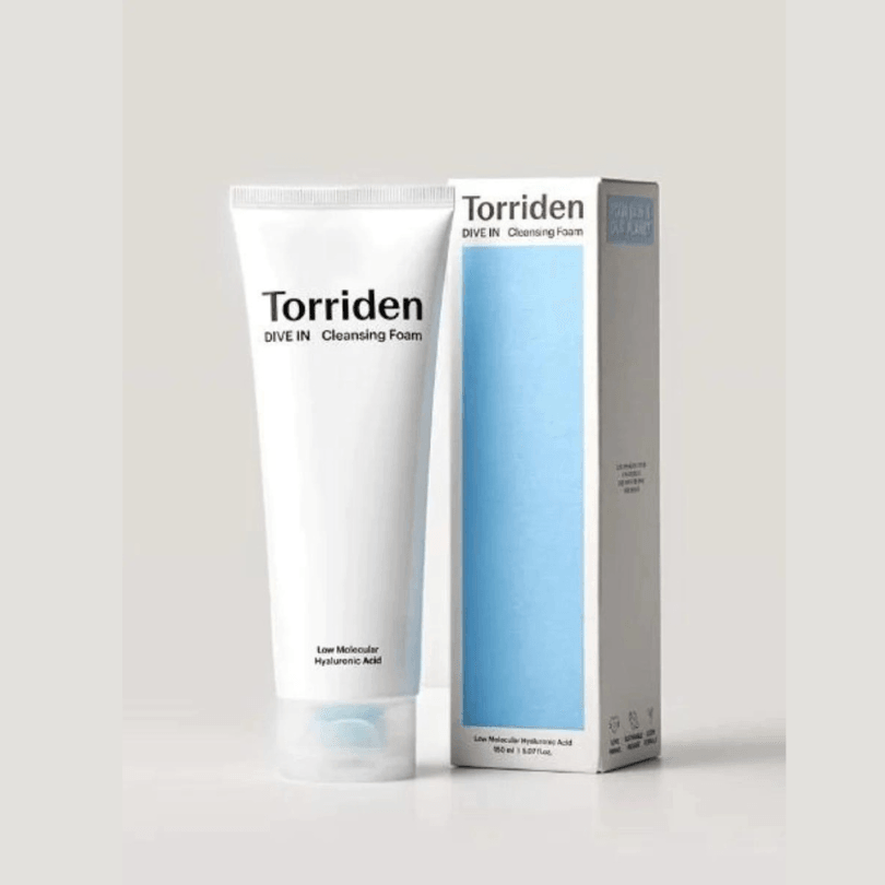 Torriden DIVE IN Low Molecular Hyaluronic Acid Cleansing Foam - hialurono rūgšties veido prausiklis