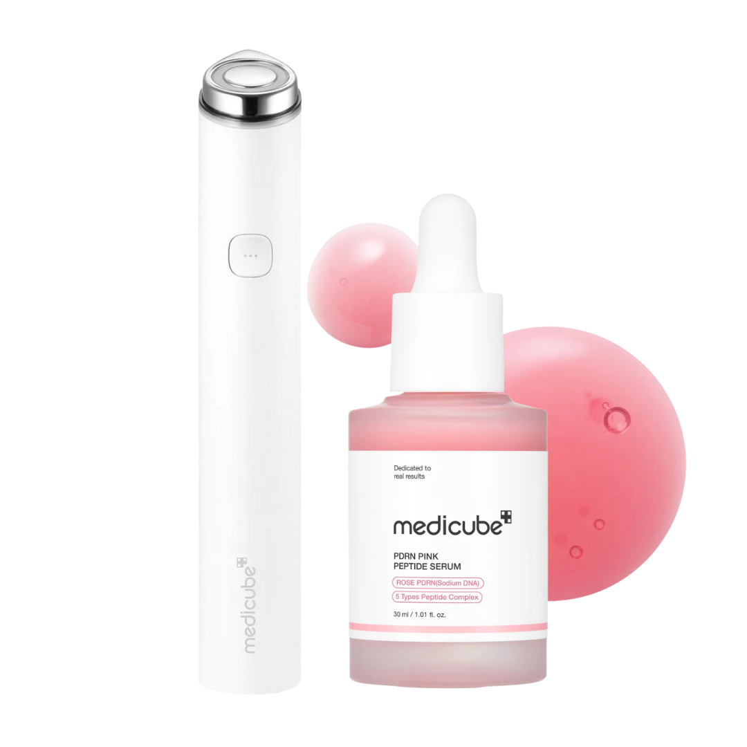 Medicube Booster Pro mini +PDRN Pink Peptide Serum rinkinys