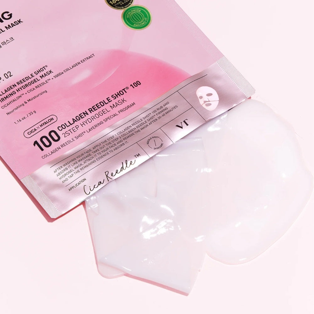 VT Cosmetics -  Collagen Reedle Shot 100 2Step Hydrogel Mask - bandomasis rinkinys