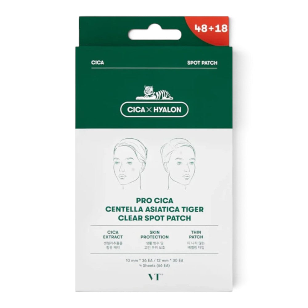 VT Cosmetics - Pro Cica Centella Asiatica Tiger Clear Spot Patch - pleistrai spuogams