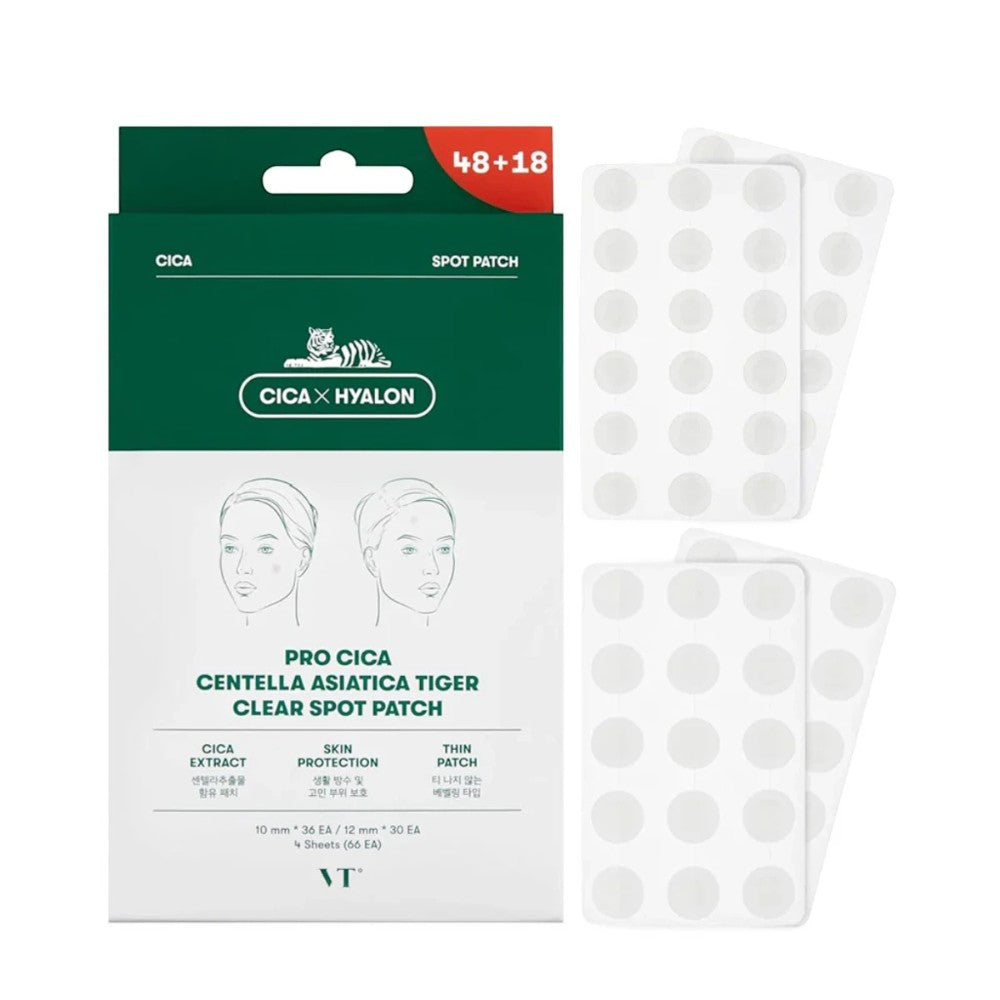 VT Cosmetics - Pro Cica Centella Asiatica Tiger Clear Spot Patch - pleistrai spuogams