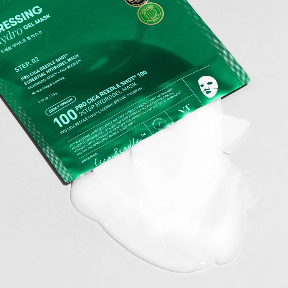VT Pro Cica Reedle Shot 100 2Step Hydrogel Mask - bandomasis rinkinys