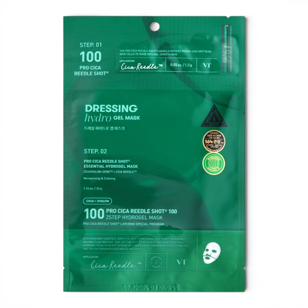 VT Pro Cica Reedle Shot 100 2Step Hydrogel Mask - bandomasis rinkinys