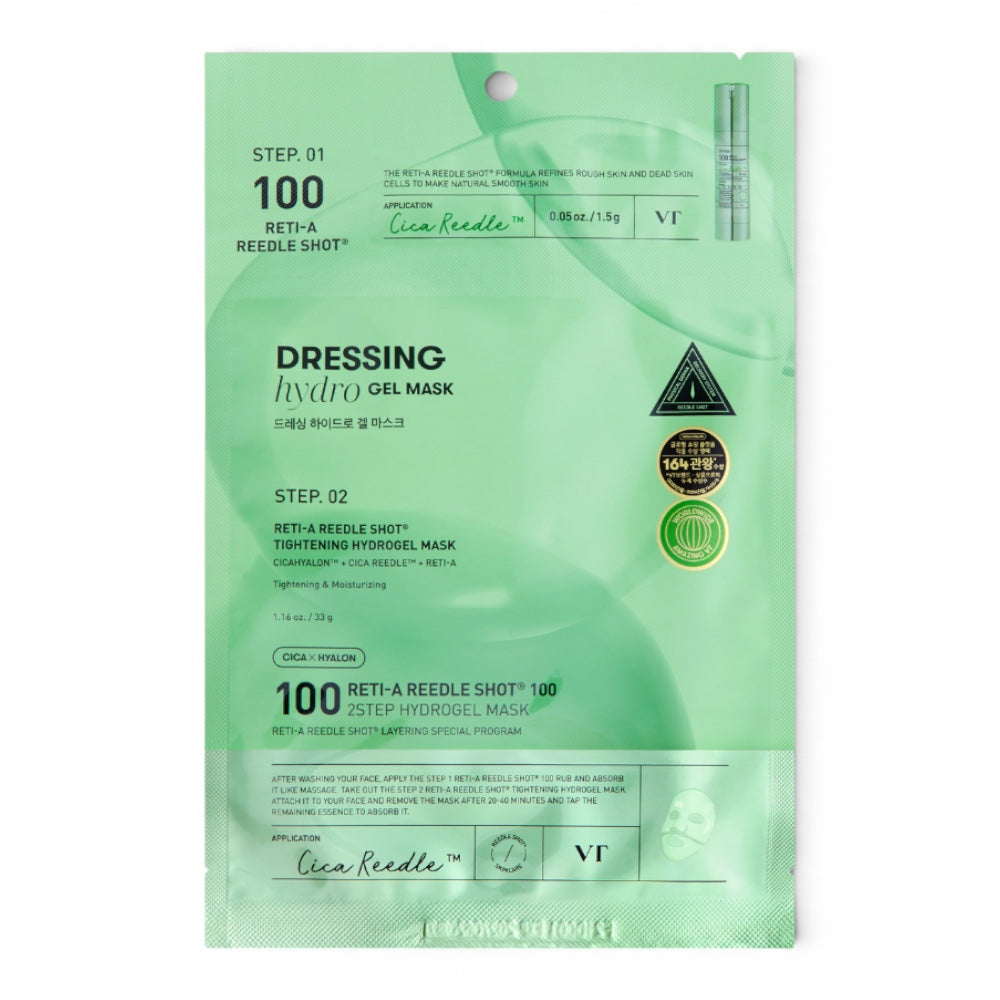VT Cosmetics - Reti-A Reedle Shot 100 2Step Hydrogel Mask - bandomasis rinkinys