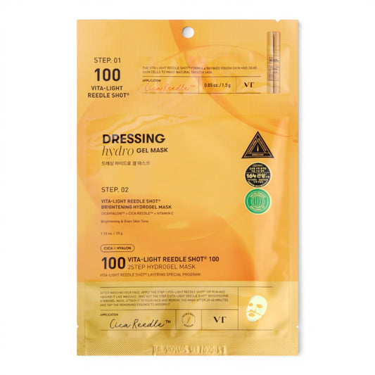 VT Cosmetics - Vita-light Reedle Shot 100 2Step Hydrogel Mask - bandomasis rinkinys