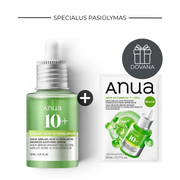 Specialus pasiūlymas: Azelaic Acid 10 Hyaluron Redness Soothing serumas +  veido kaukė (Dovana)