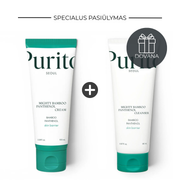 1+1 pasiūlymas: PURITO SEOUL Mighty Bamboo Panthenol veido kremas + prausiklis (DOVANA)