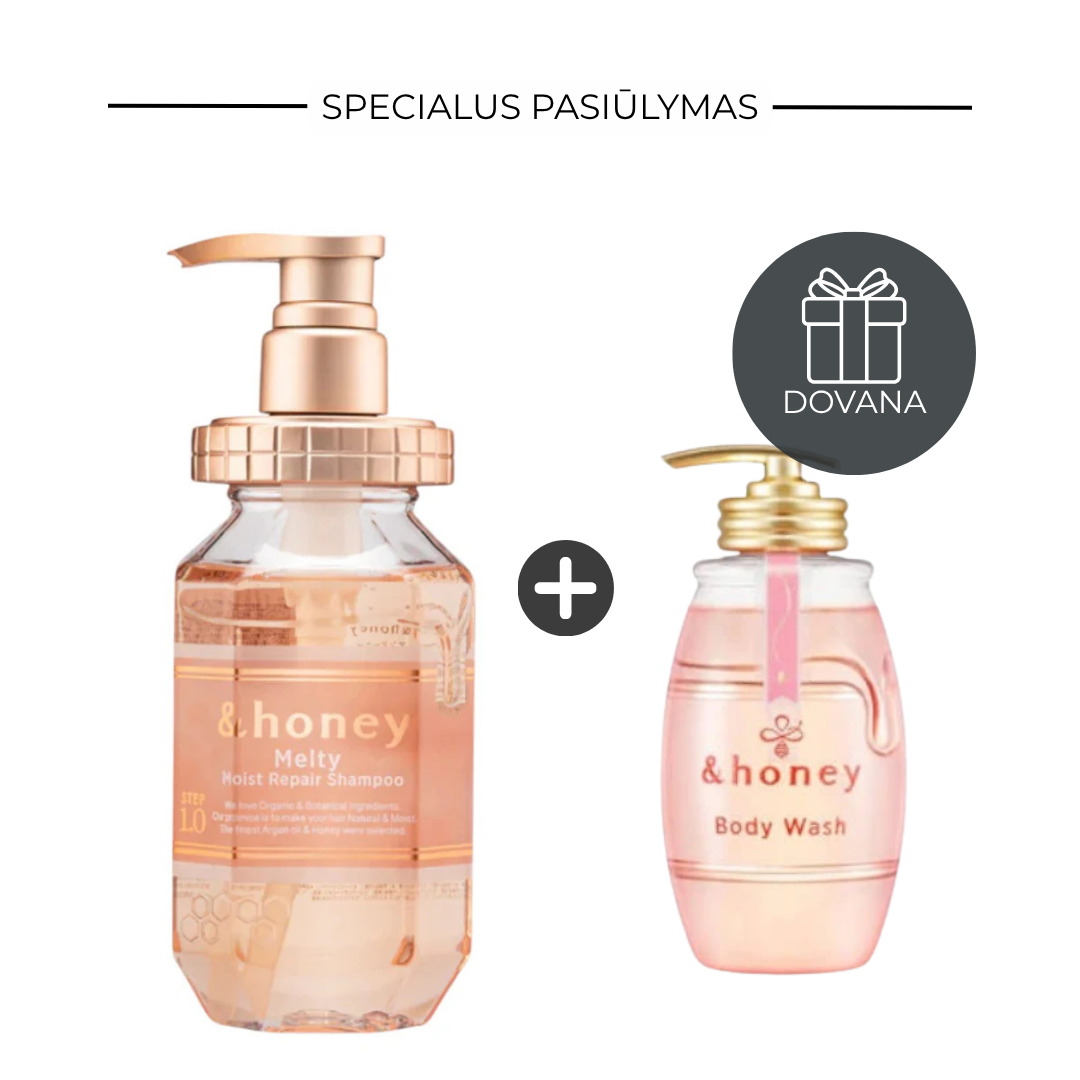 1+1 pasiūlymas: Vicrea &honey šampūnas + prausimosi gelis (DOVANA)