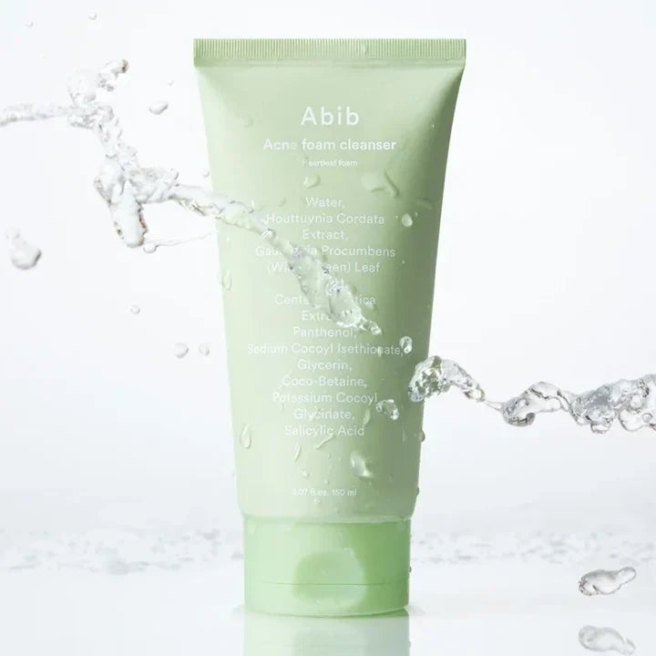 bareskin.lt Abib Acne Foam Cleanser švelnus hipoalerginis veido prausiklis odai, kuri kovoja su bėrimais