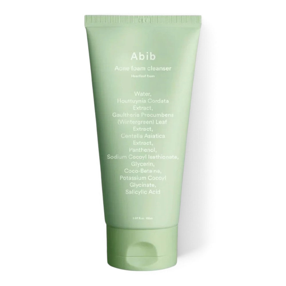 bareskin.lt Abib Acne Foam Cleanser švelnus hipoalerginis veido prausiklis odai, kuri kovoja su bėrimais