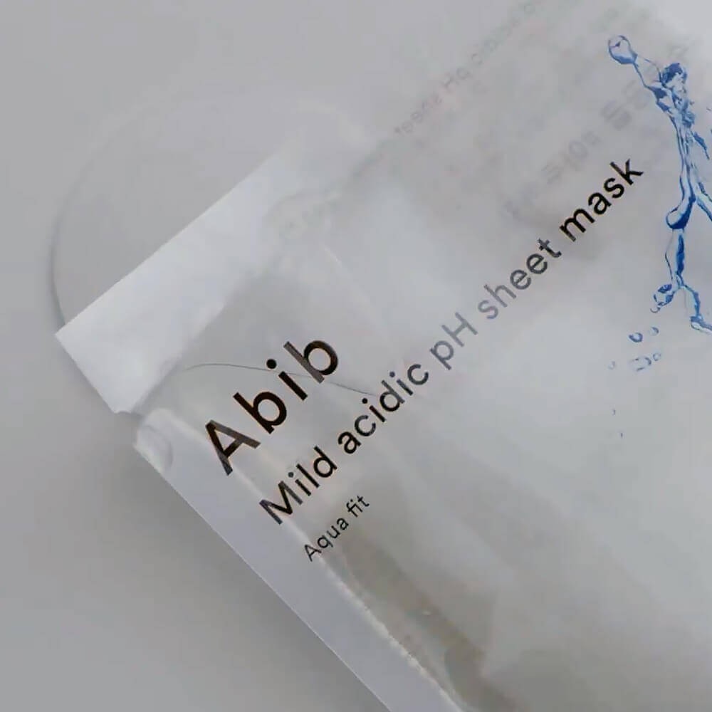 bareskin.lt Abib Mild Acidic pH Sheet Mask Aqua Fit drėkinanti veido kaukė su hialurono rūgšties kompleksu