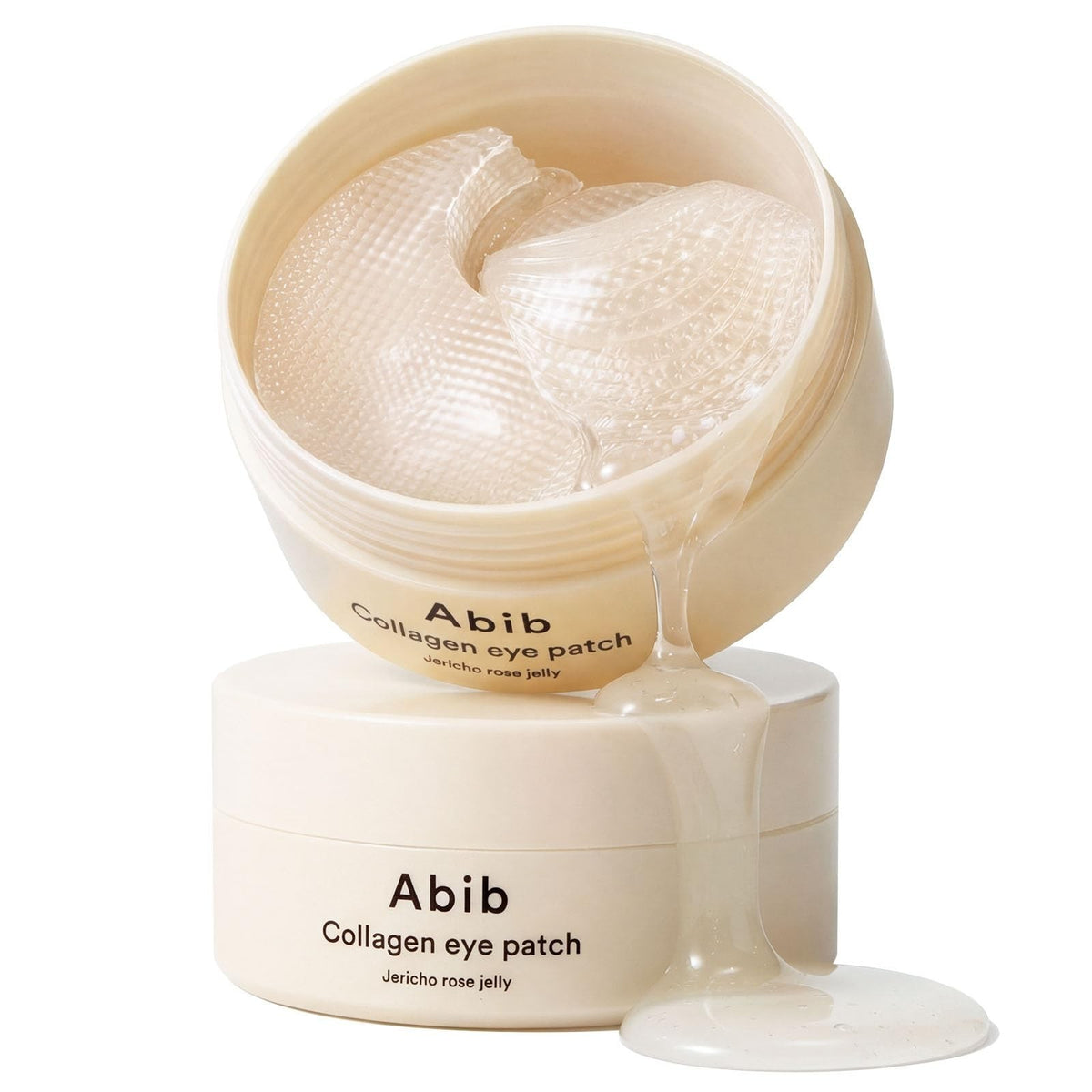 bareskin.lt Abib Collagen Eye Patch Jericho Rose Jelly hidrogeliniai paakių padeliai su kolagenu, kurie atjaunina ir pašviesina patamsėjusius paakius