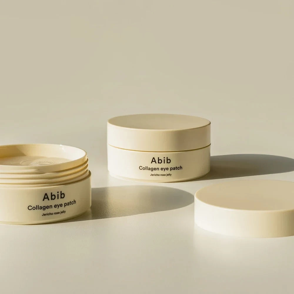 bareskin.lt Abib Collagen Eye Patch Jericho Rose Jelly hidrogeliniai paakių padeliai su kolagenu, kurie atjaunina ir pašviesina patamsėjusius paakius