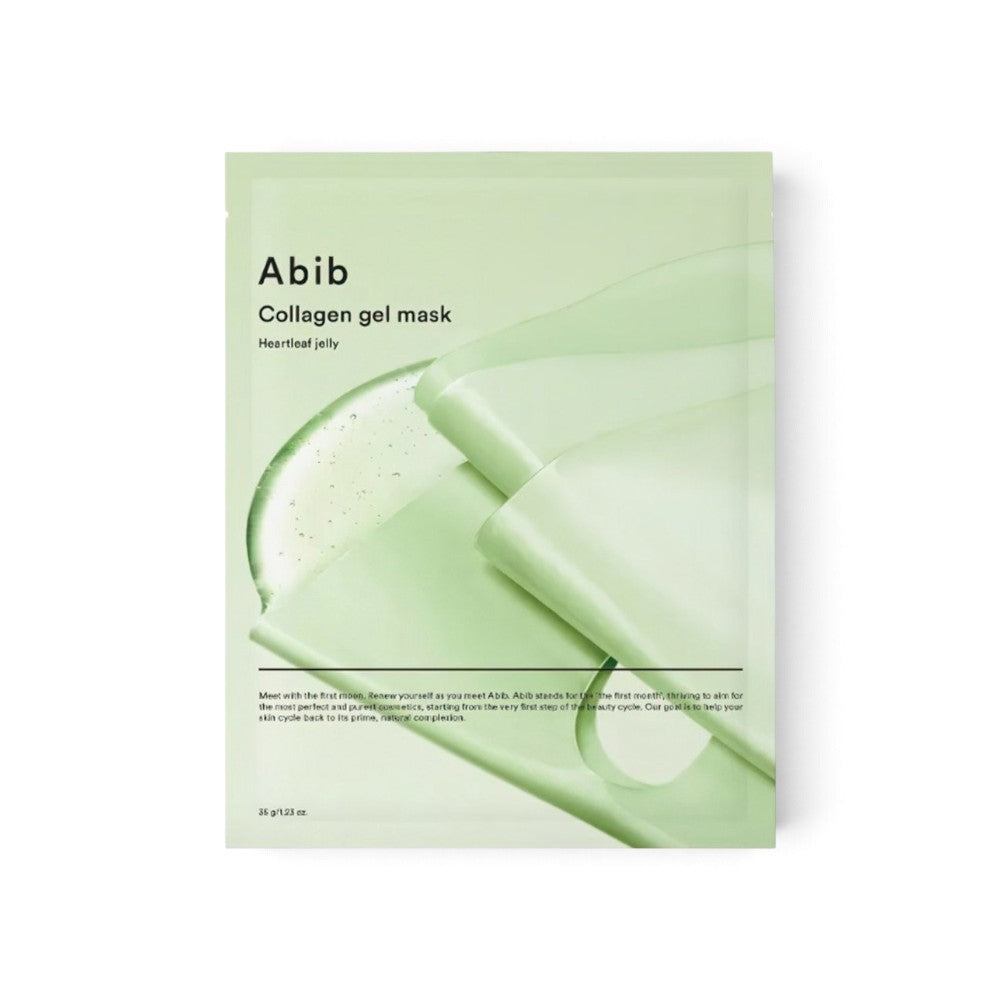 bareskin.lt Abib Collagen Gel Mask Heartleaf Jelly hidrogelinė veido kaukė su veganišku kolagenu