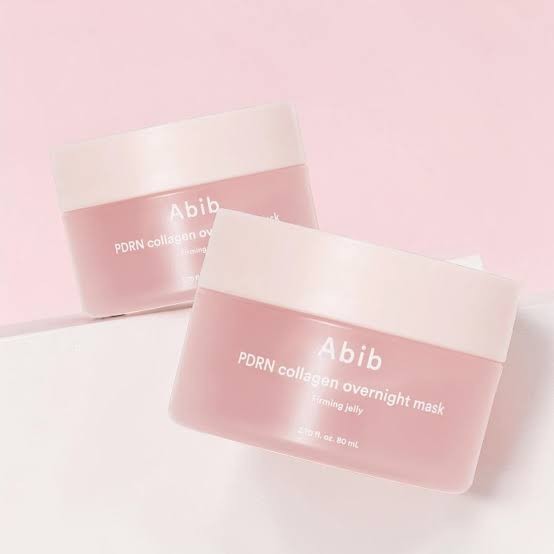 bareskin.lt Abib PDRN Collagen Overnight Mask Firming Jelly drėkinanti naktinė veido kaukė, suteikianti odai elastingesnės, lygesnės ir skaistesnės išvaizdos efektą