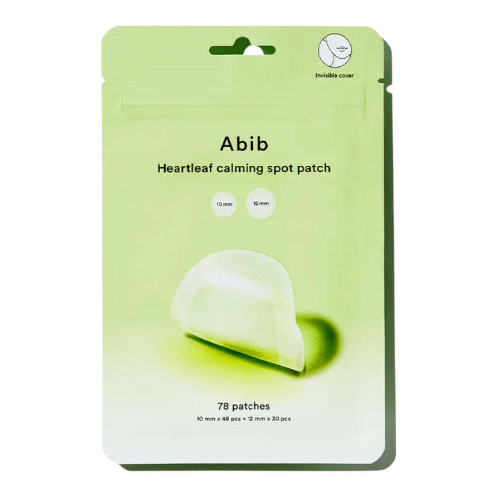 bareskin.lt Abib Heartleaf calming spot patch ploni hidrocoloido pleistrai, skirti vietinei odos priežiūrai, kai atsiranda pavienių bėrimų ar odos netolygumų
