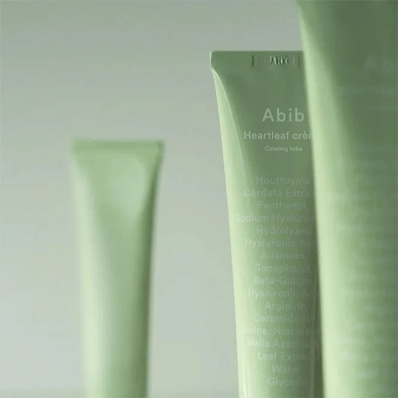 bareskin.lt Abib Heartleaf Crème Calming Tube raminantis kremas, kuris skirtas jautriai ir sudirgusiai odai