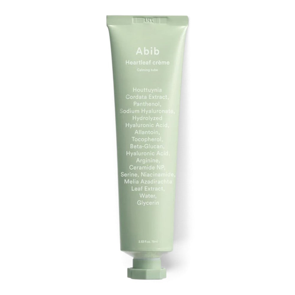 bareskin.lt Abib Heartleaf Crème Calming Tube raminantis kremas, kuris skirtas jautriai ir sudirgusiai odai