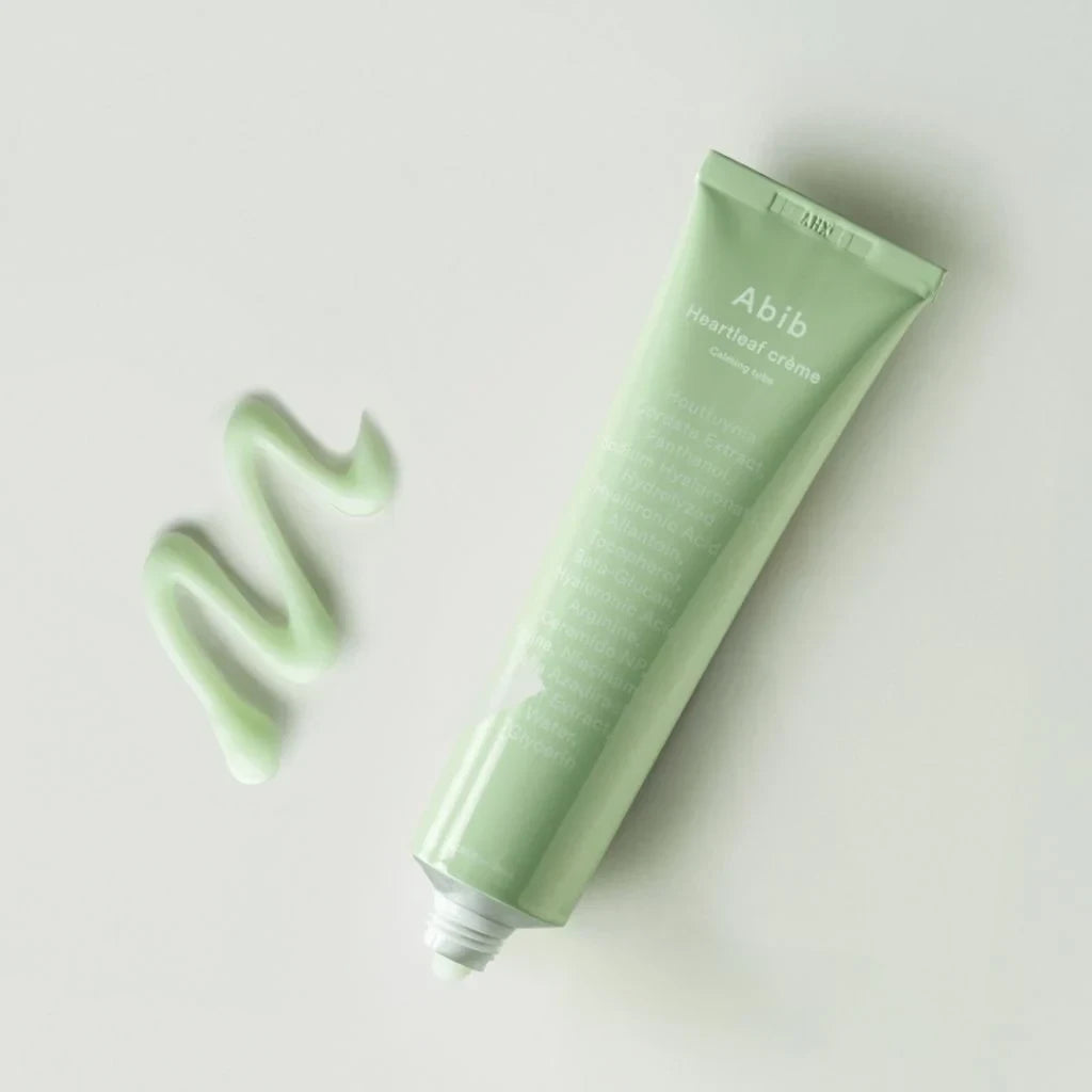 bareskin.lt Abib Heartleaf Crème Calming Tube raminantis kremas, kuris skirtas jautriai ir sudirgusiai odai
